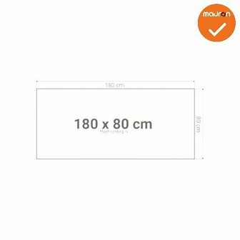 Los bureaublad 180x80 cm in diverse kleuren