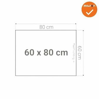 Los bureaublad 60x80 cm in diverse kleuren