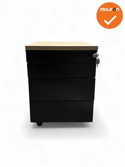 Ladeblok Basic - 57x42x60cm - Zwart- 4 laden