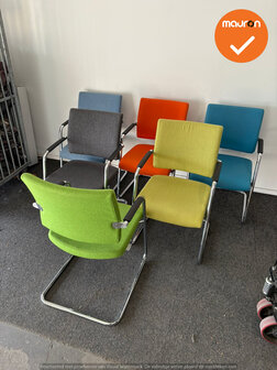 Grahl vergaderstoelen - set van 6 verschillende kleuren