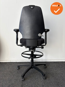 RH Logic 300 - Baliestoel - Antracietgrijze stoffering - Zwart voetkruis