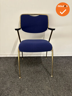 Brunner Vergaderstoel - Blauwe stoffering