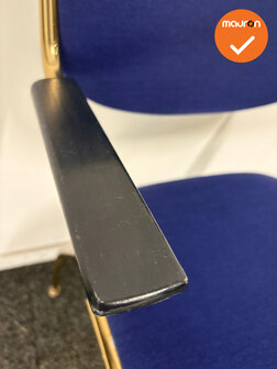 Brunner Vergaderstoel - Blauwe stoffering