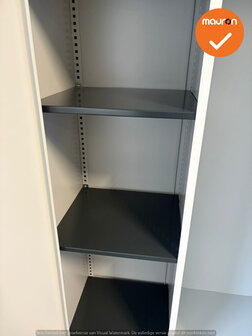 Ronis Draaideurkast Lockerkast  - 200x100x50cm - Zilvergrijs