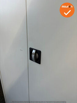 Ronis Draaideurkast Lockerkast  - 200x100x50cm - Zilvergrijs