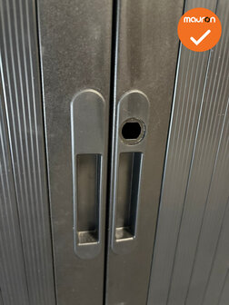 Roldeurkast - B-keuze - Basic - 195x120x45 - Zwart met zwarte deuren - geen slot