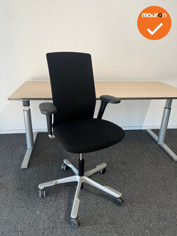 Refurbished Werkplek - Gispen TM bureau 180x80 + HAG Futu bureaustoel