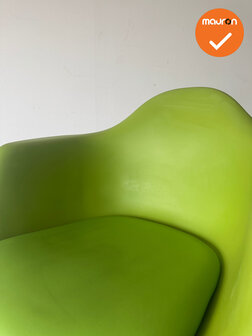 Design Vergaderstoel - Lime groen - houten onderstel - set van 2