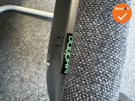 Dauphin vergaderstoel - Antraciet gem&ecirc;leerde zitting - grijs slede onderstel