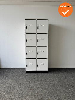 Lockerkast - 190x80x52 - 8 lockers - Inclusief sleutels