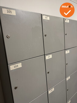 Lockerkast - zilvergrijs - 12 lockers