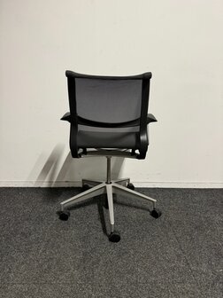 Herman Miller - vergaderstoel - Antraciet - met wielen