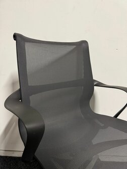 Herman Miller - vergaderstoel - Antraciet - met wielen