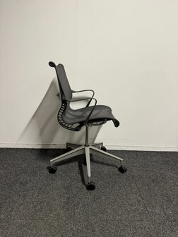 Herman Miller - vergaderstoel - Antraciet - met wielen