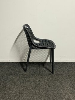 Kantinestoel "Airlight" - Kunststof - Donkergrijs