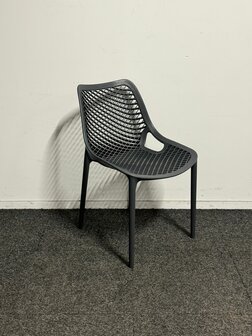 Kantinestoel "Airlight" - Kunststof - Donkergrijs