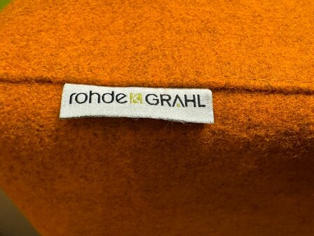 Rohde &amp; Grahl - Poef - 165x45x45cm - Oranje 