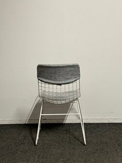 HKliving wire stoel - kantinestoel - wit