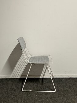 HKliving wire stoel - kantinestoel - wit