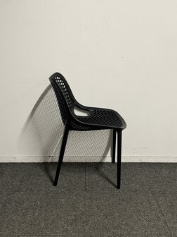 Kantinestoel "Airlight" - Kunststof - Zwart