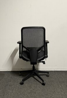 Bureaustoel Mik - NIEUW - Zwarte stoffering - zwart voetkruis