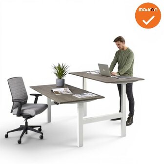 Zit-Sta Duo Bureau - Elektrisch - 120x80cm