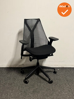 Herman Miller - Sayl - Zwart - Zwart voetkruis