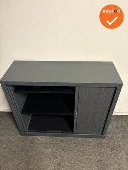 Basic - Roldeurkast - 100x120x43 cm - Antraciet - Refurbished