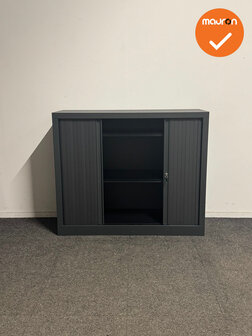 Basic - Roldeurkast - 100x120x43 cm - Antraciet - Refurbished