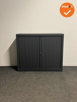 Basic - Roldeurkast - 100x120x43 cm - Antraciet - Refurbished