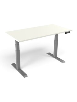 Bureau - Deluxe - Zit-Sta - Zilvergrijs