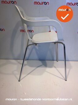 Design kantinestoel - Shin Azumi - Wit