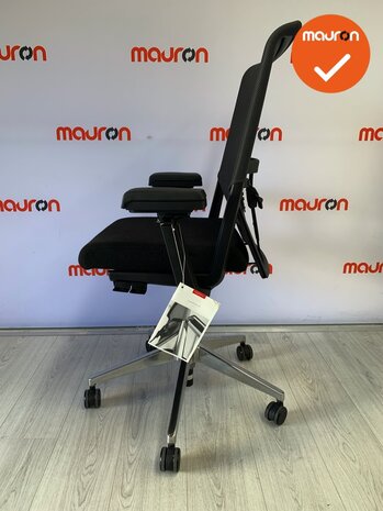 Haworth Comforto 59 zwarte stoffering - aluminium voetkruis