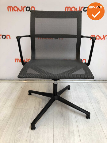Vergaderstoel - ICF - Una Chair - Zwart onderstel
