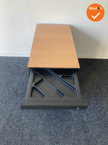 Ahrend Ladeblok - 57x42x78cm - Zwart - 3 laden metaal -  topblad naar keuze