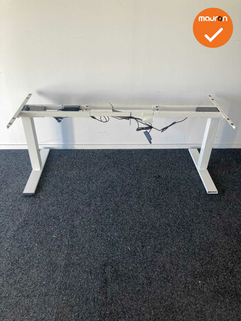 Mauforce 500 zit-sta onderstel -  compleet nieuw elektrisch zit-sta onderstel - bladkleur naar keuze - wit frame - maat naar ke