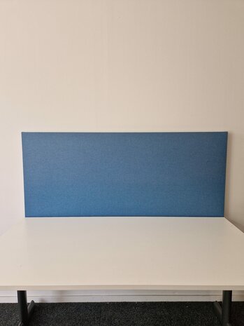 Akoestisch opzetscherm - Blauw - 50 mm dik - 160cm lang - 70cm hoog 