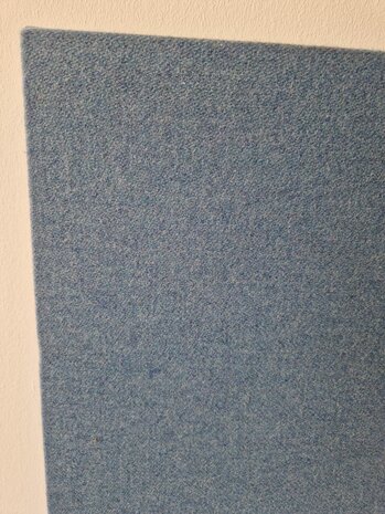 Akoestisch opzetscherm - Blauw - 50 mm dik - 160cm lang - 70cm hoog 