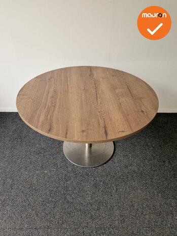 Vergadertafel - rond - 120 cm - Bladkleur naar keuze