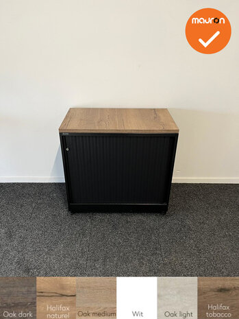 Roldeurkast - Ahrend - 74x80x45cm - Zwart