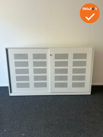Schuifdeurkast - Ahrend - akoestisch - 200x120x45cm - wit