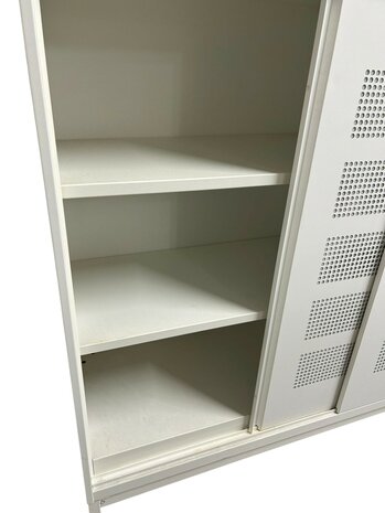 Schuifdeurkast - Ahrend - akoestisch - 135x160x45cm - wit