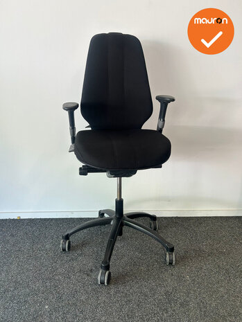 RH Logic Elite 400 - XL - zwarte stoffering  - Inclusief lendepomp  - zwart voetkruis