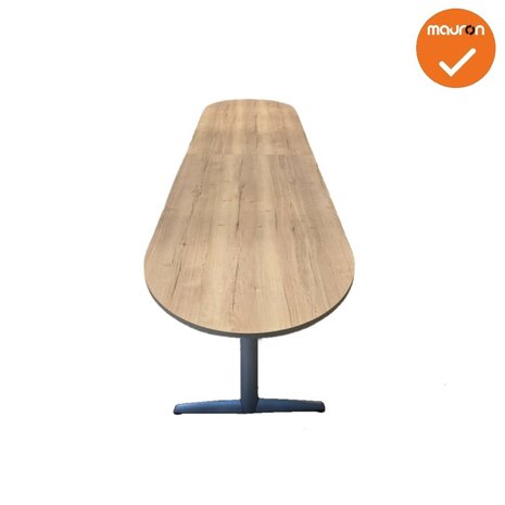 Ahrend vergadertafel - 400x100cm - Ovaal - bladkleur naar keuze