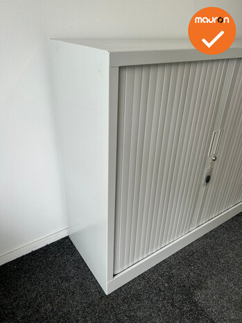 Robberechts roldeurkast - 105x120x43 - Witbeige - inclusief 2 sleutels