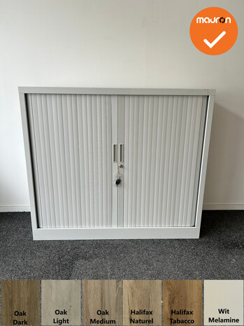 Robberechts roldeurkast - 105x120x43 - Witbeige - inclusief 2 sleutels