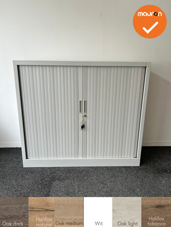 Robberechts roldeurkast - 105x120x43 - Witbeige - inclusief 2 sleutels