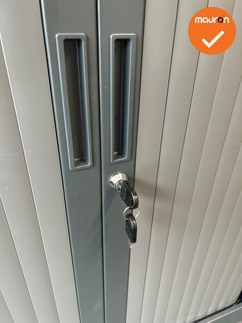 Robberechts roldeurkast - 105x80x43 - antraciet - inclusief 2 sleutels