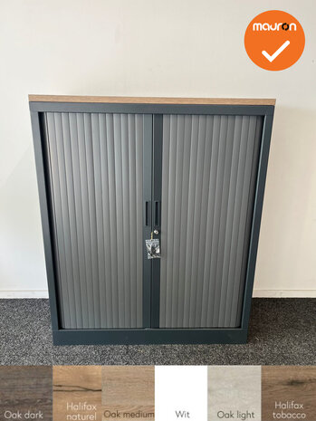 Robberechts roldeurkast - 120x100x43 - antraciet - inclusief 2 sleutelsRobberechts roldeurkast - 120x100x43 - antraciet - inclu