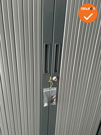 Robberechtse roldeurkast - 198x80x45cm - Antraciet - inclusief 2 sleutels